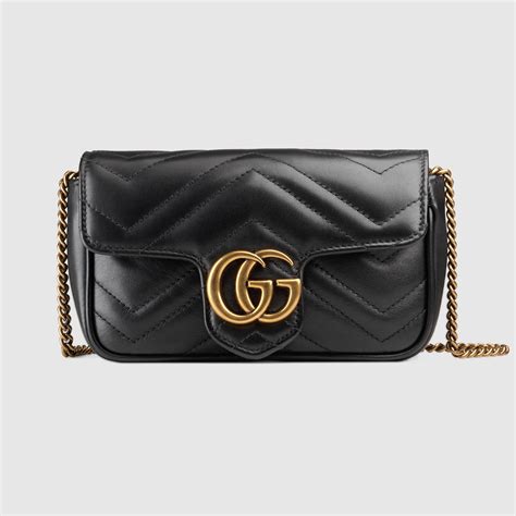 gucci super mini gg marmont matelassé bag|gucci marmont mini bag wallet.